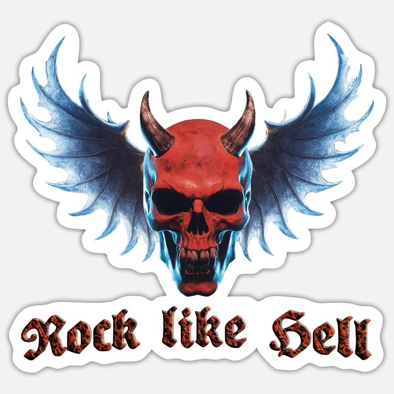 Wing Devil 2024 01 - Sticker Größe S (10 x 10 cm) - Mattweiß