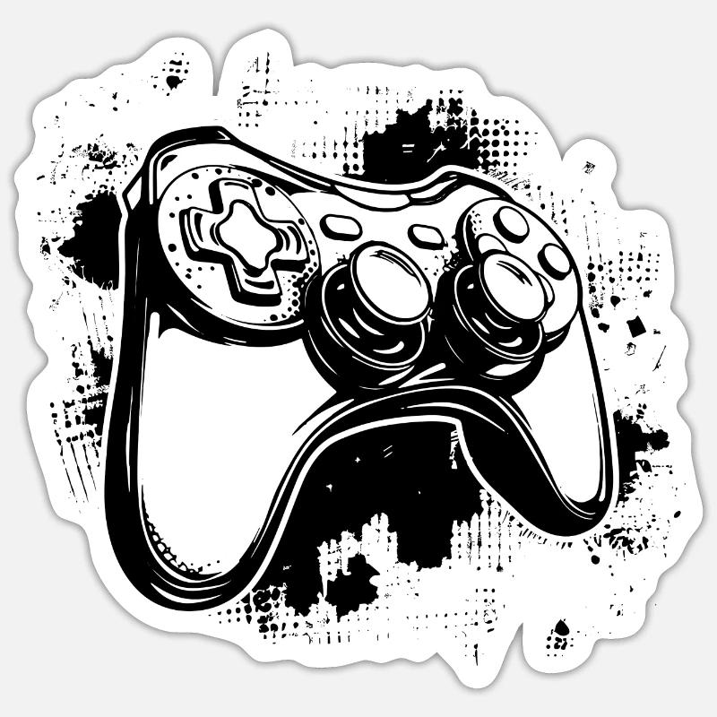 Spiel Controller Sticker Größe S (10 x 10 cm)