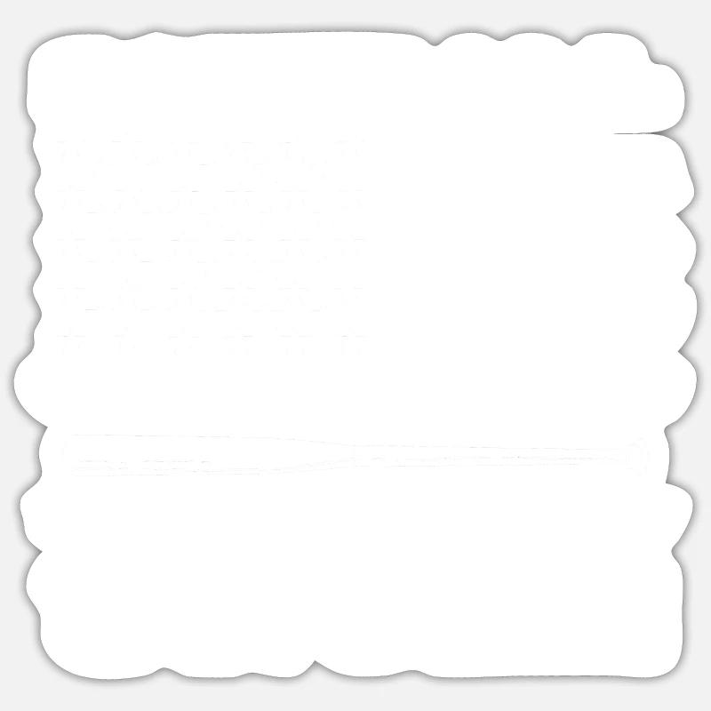 Softball Softball Player Uncle - Sticker size S (10 x 10 cm) - white matte