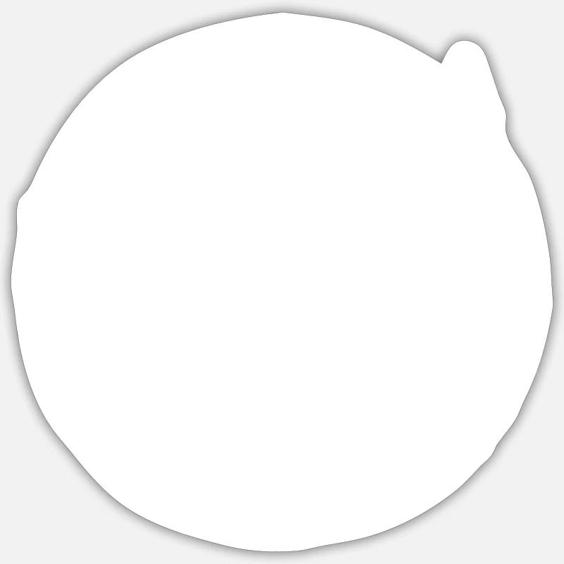 Arrêtez de chasser maintenant - Sticker taille S (10 x 10 cm) - blanc mat