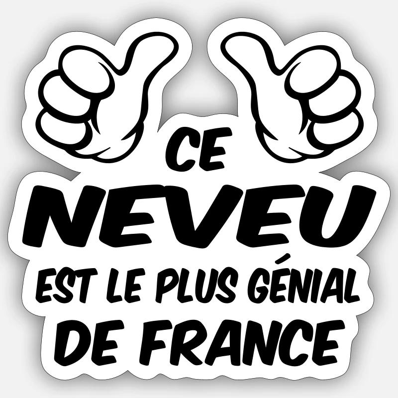 BESTER NEFFE Sticker Größe S (10 x 10 cm)