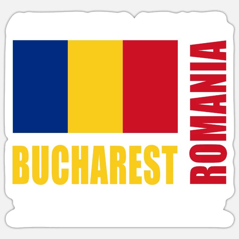 Bucarest Sticker taille S (10 x 10 cm)