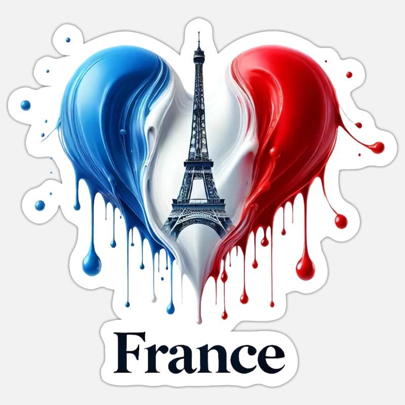 Purely French Sticker size S (10 x 10 cm)
