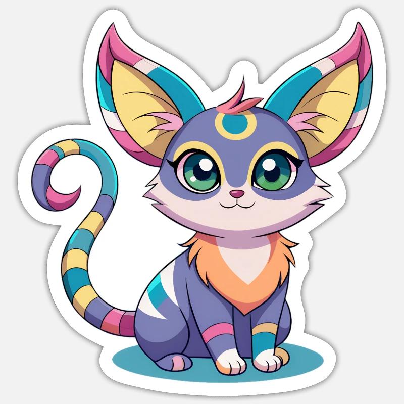 Meacat - Sticker size S (10 x 10 cm) - white matte