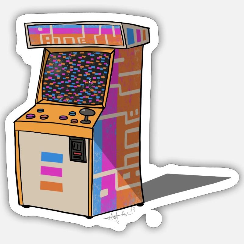 Pattern - Sticker size S (10 x 10 cm) - white matte