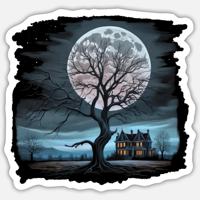 TheTree III - Sticker Größe S (10 x 10 cm) - Mattweiß