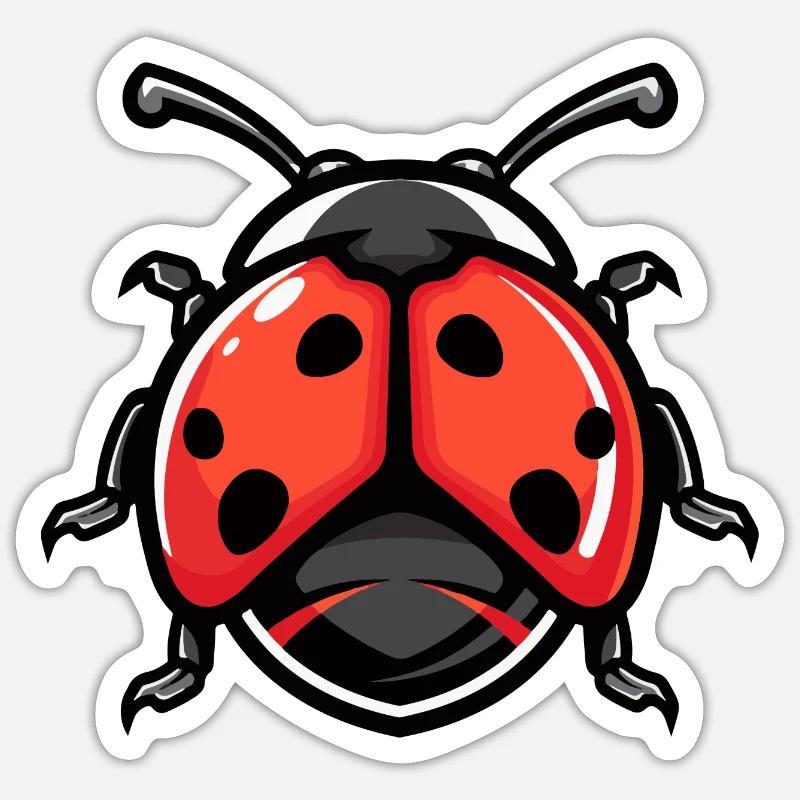 Ladybug Comic - Sticker size S (10 x 10 cm) - white matte