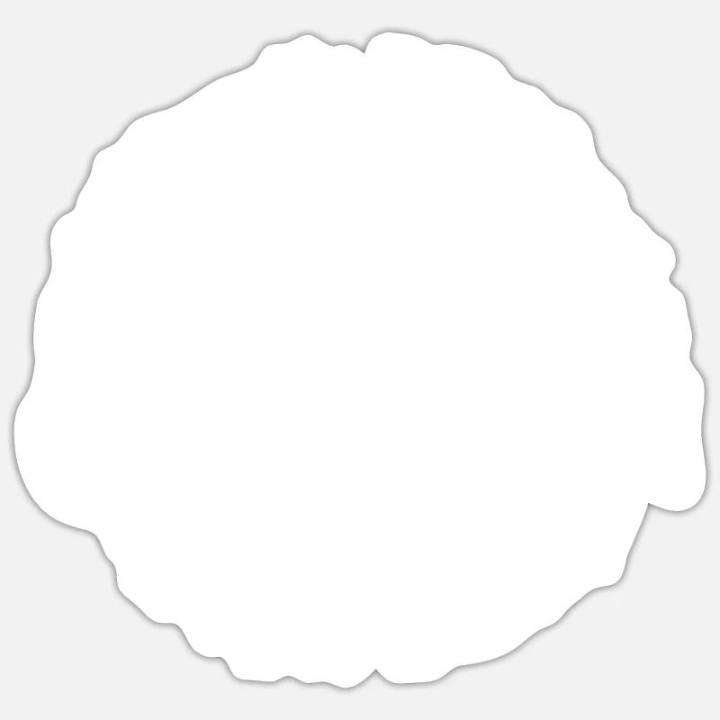 Mme Caprice - Sticker taille S (10 x 10 cm) - blanc mat