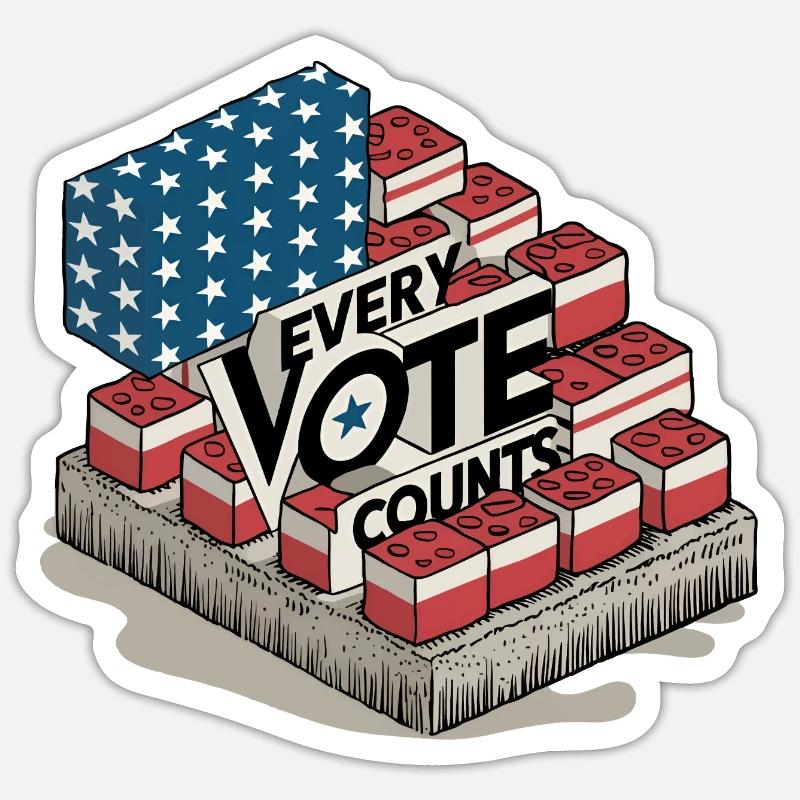 Every Vote Counts Sticker size S (10 x 10 cm)