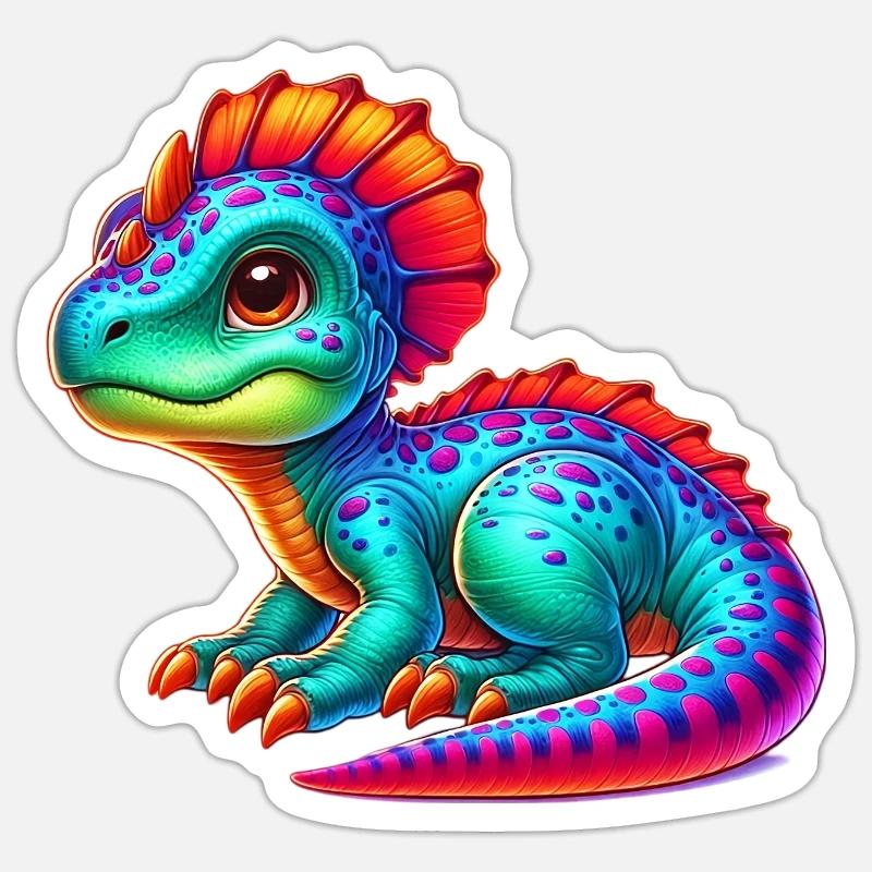 Dinosaur - Sticker size S (10 x 10 cm) - white matte