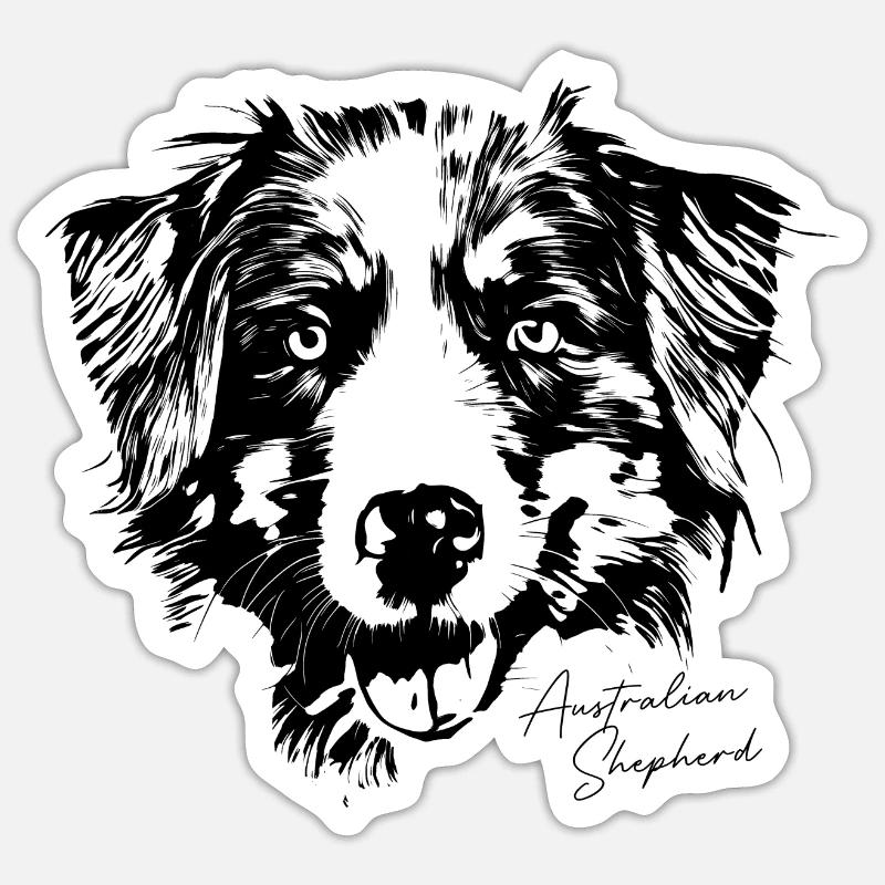 Australian Shepherd Sticker size S (10 x 10 cm)