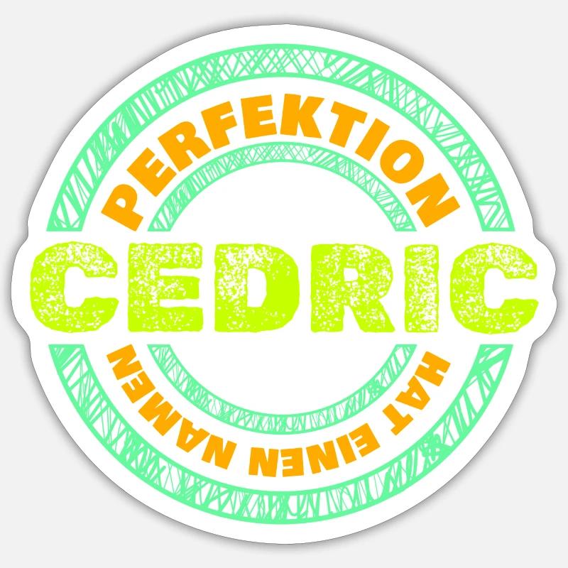 Cedric Cedric - Sticker size S (10 x 10 cm) - white matte