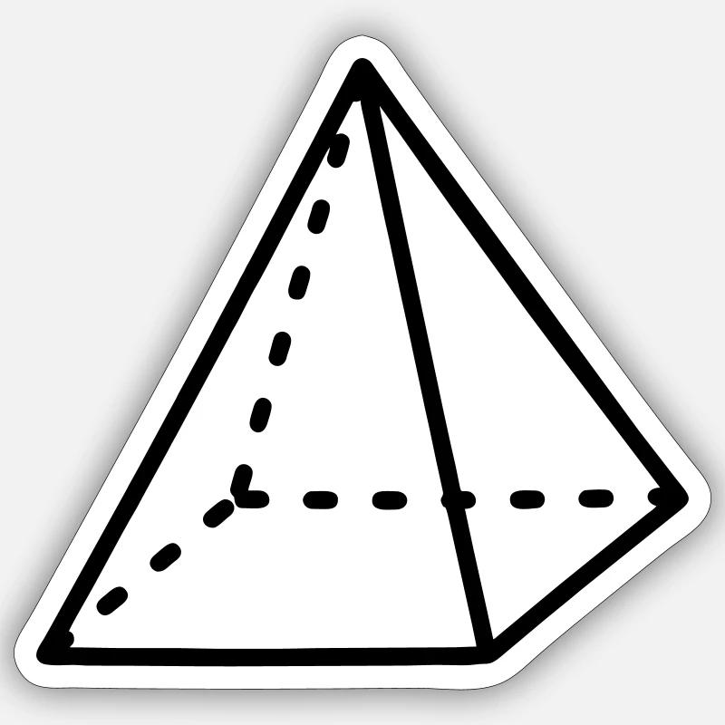 Pyramide matematik Sticker