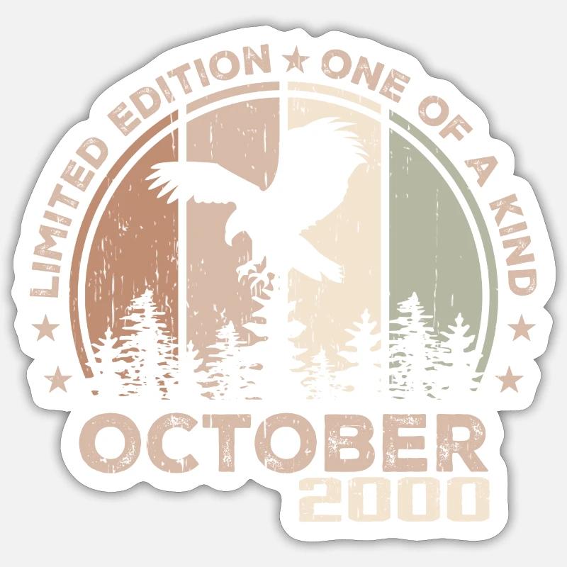 Incomparable since October 2000 24 Anniversary Sticker size S (10 x 10 cm)