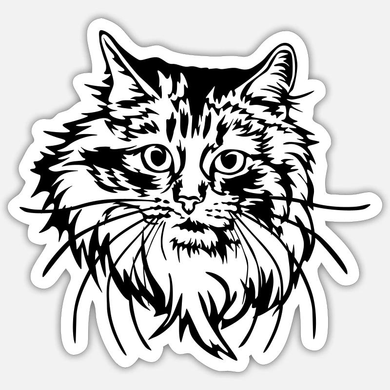Norwegian Forest Cat Sticker size S (10 x 10 cm)