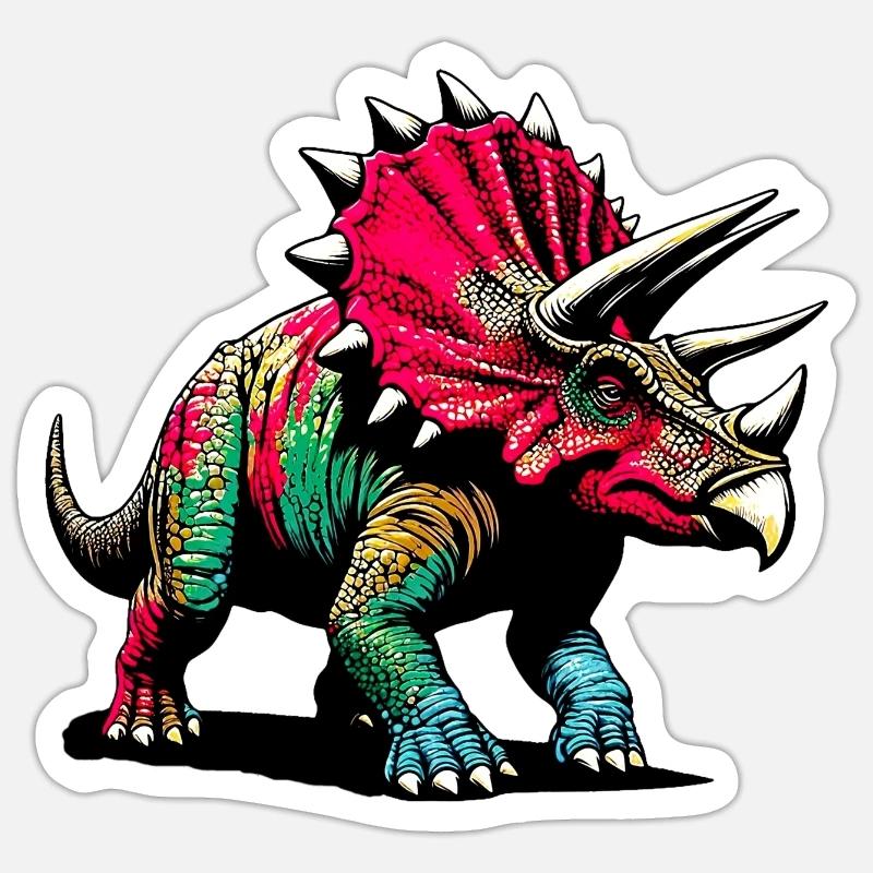 Dinosaur - Sticker size S (10 x 10 cm) - white matte