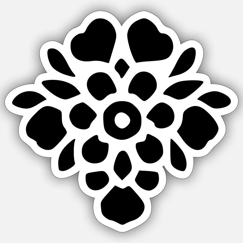 Blumenstrauß Sticker Größe S (10 x 10 cm)