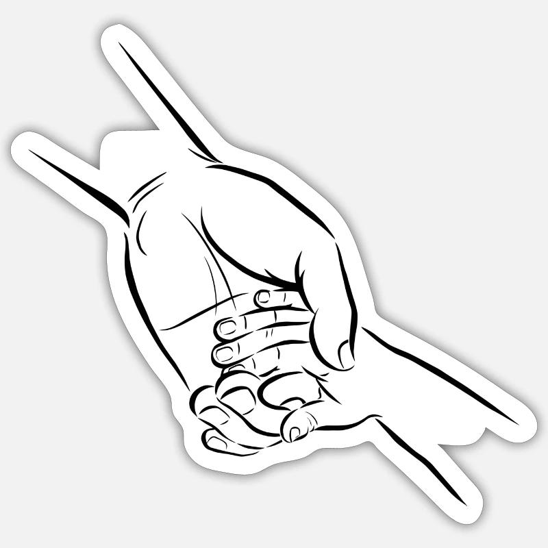 for each other - Sticker size S (10 x 10 cm) - white matte