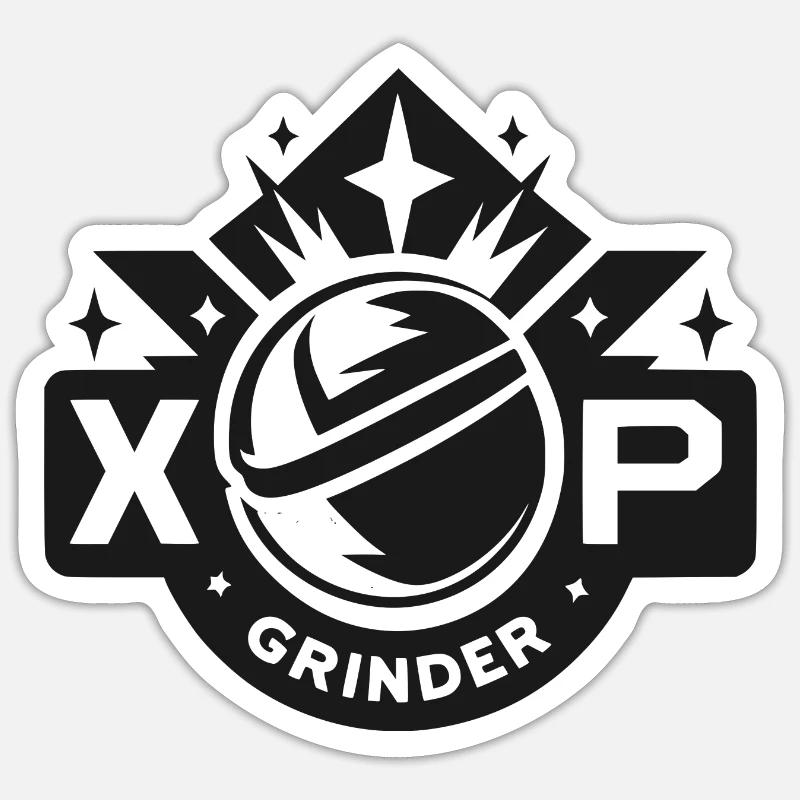 XP Grinder - Sticker size S (10 x 10 cm) - white matte