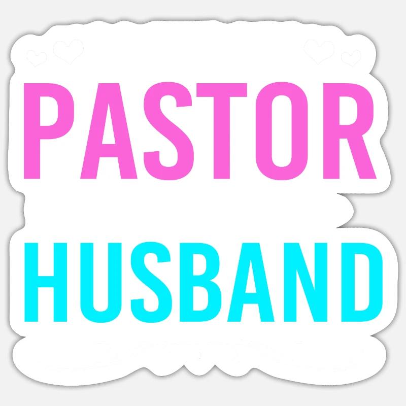 Pastor - Sticker size S (10 x 10 cm) - white matte
