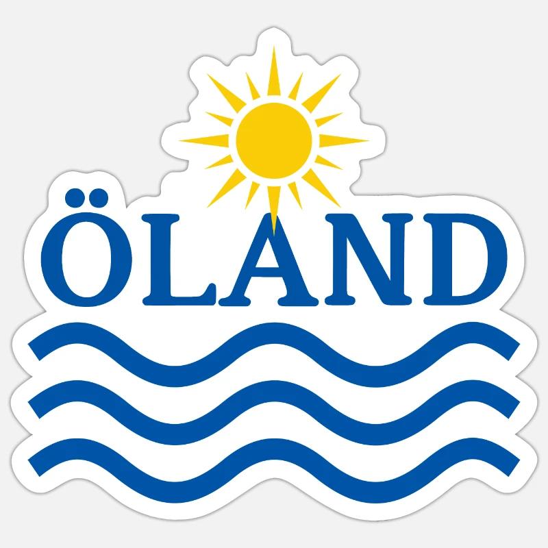 ÖLAND Sol Eau Sticker taille S (10 x 10 cm)