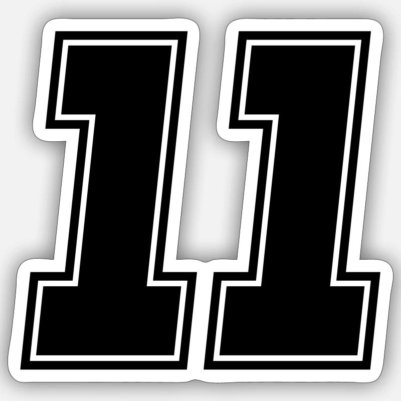 11 - Sticker size S (10 x 10 cm) - white matte
