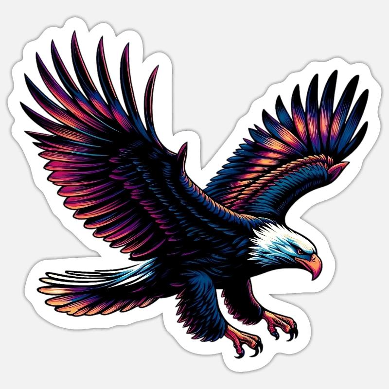 Aigle - Sticker taille S (10 x 10 cm) - blanc mat