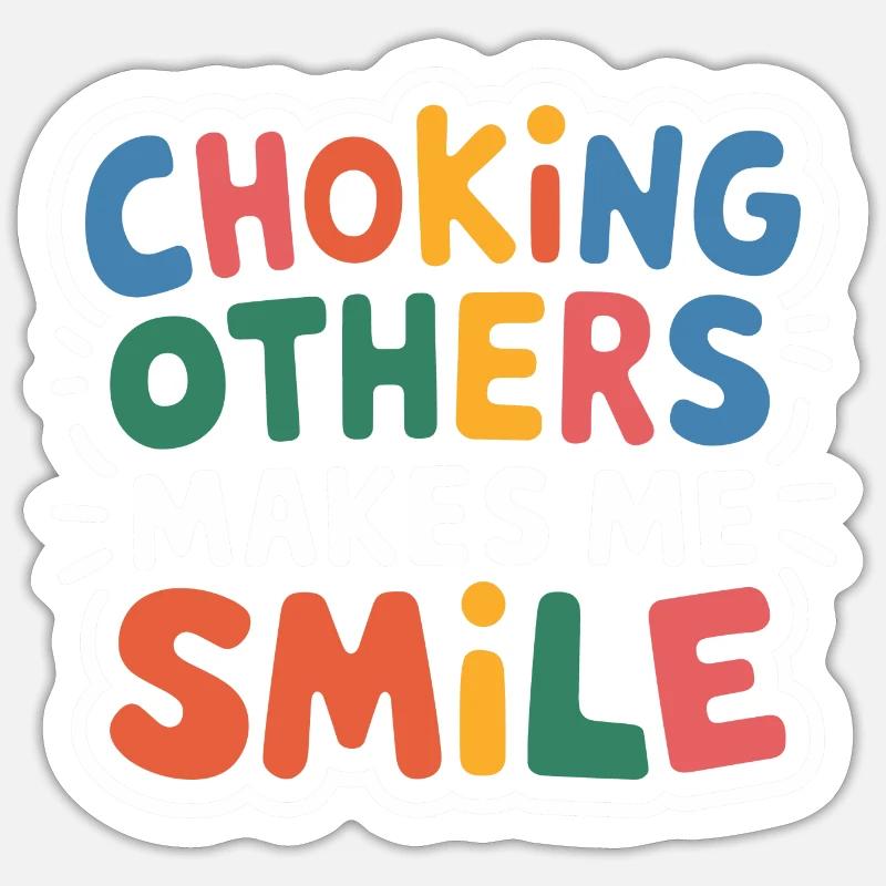 Mit Technik und Humor rollen Sticker Größe S (10 x 10 cm)