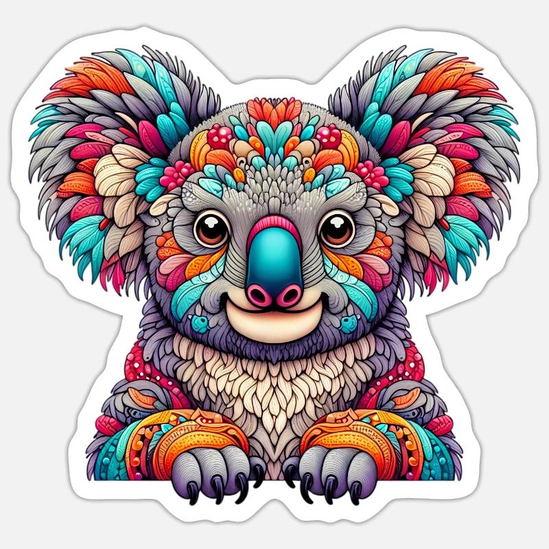 Koala - Sticker size S (10 x 10 cm) - white matte