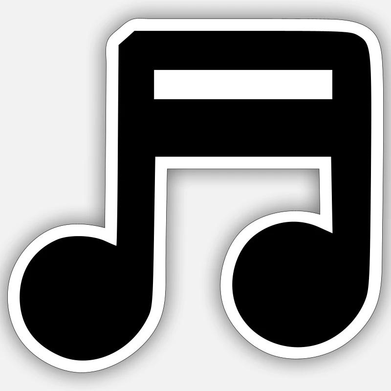 Musiknote Sticker Größe S (10 x 10 cm)