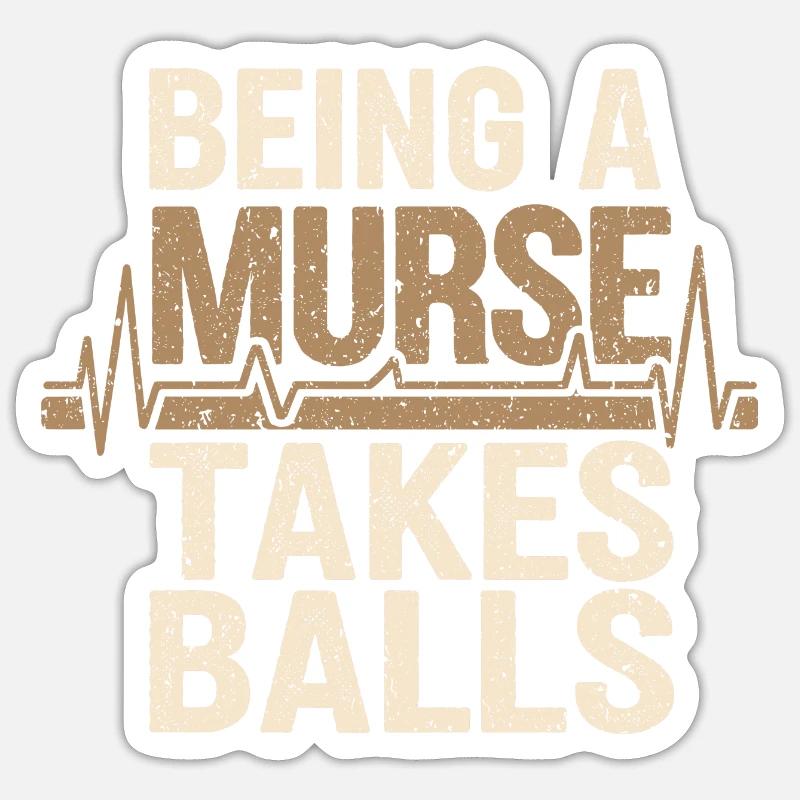 Cooler Krankenpfleger Sticker Größe S (10 x 10 cm)