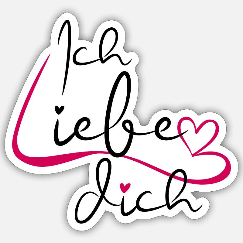 I Love You Scripture - Sticker size S (10 x 10 cm) - white matte
