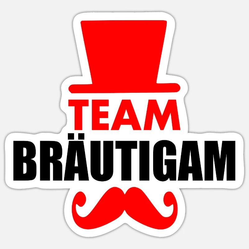 Équipe Groom - Sticker taille S (10 x 10 cm) - blanc mat