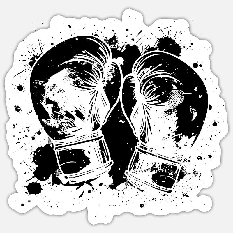 Boxhandschuhe Sticker Größe S (10 x 10 cm)