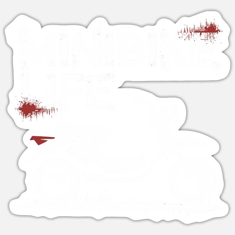 Fahrspaß mit Minibikes Sticker Größe S (10 x 10 cm)