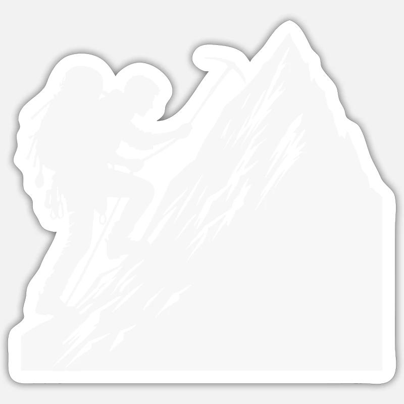 bergsteiger Sticker Größe S (10 x 10 cm)