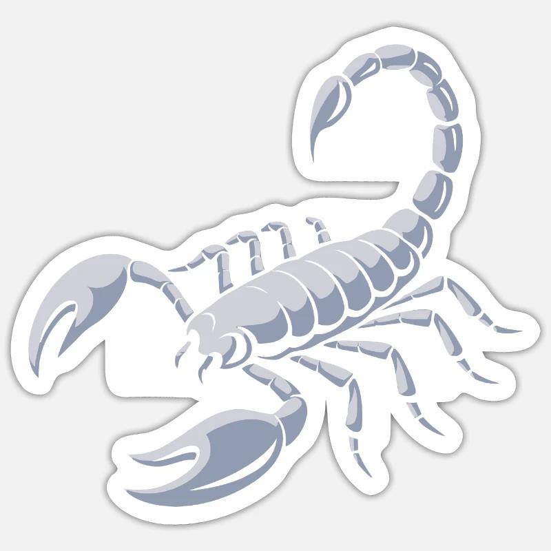 Fierce Scorpion Sticker size S (10 x 10 cm)