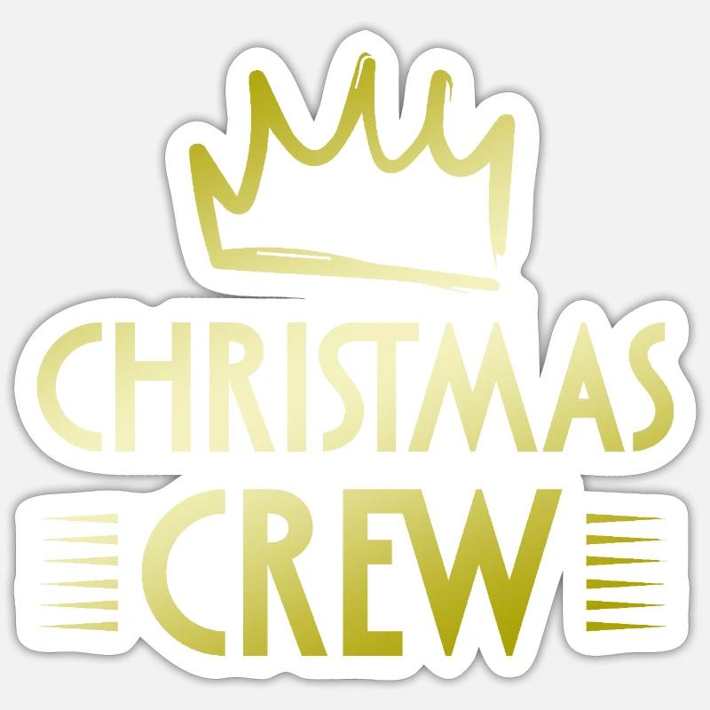 Christmas Crew - Sticker size S (10 x 10 cm) - white matte