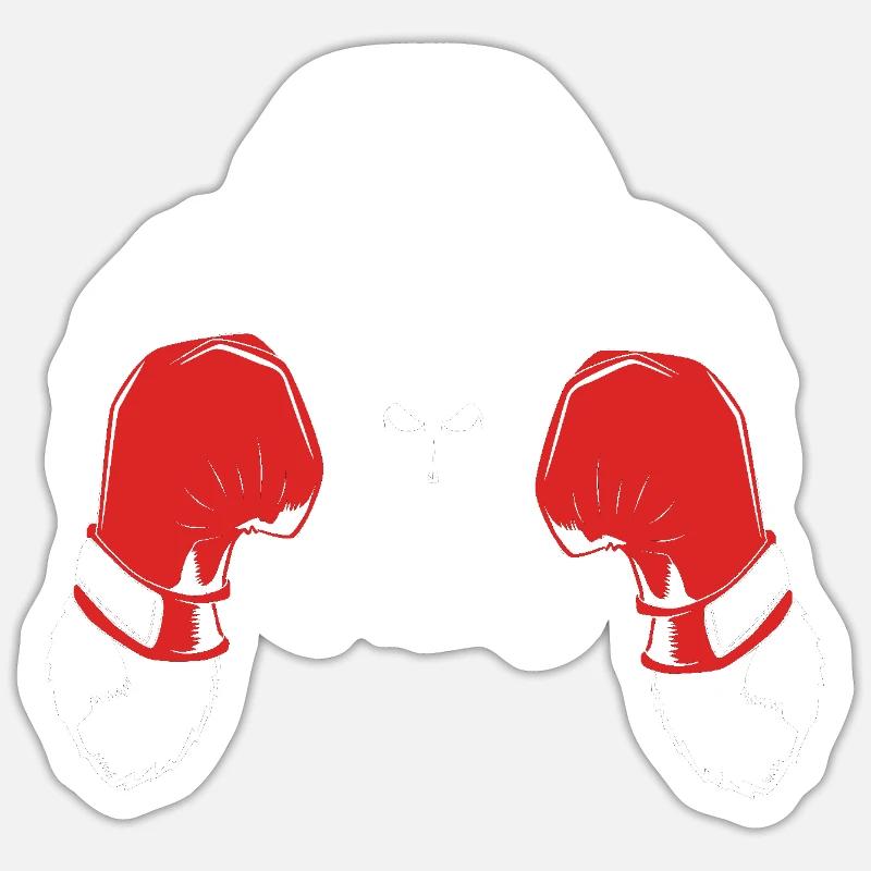 Gorilla - Sticker Größe S (10 x 10 cm) - Mattweiß