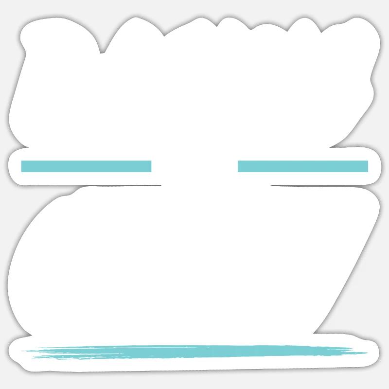 Racing Crew - Sticker Größe S (10 x 10 cm) - Mattweiß