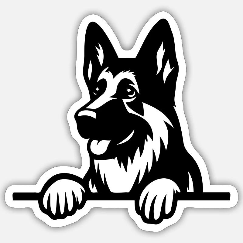 German Shepherd Sticker size S (10 x 10 cm)