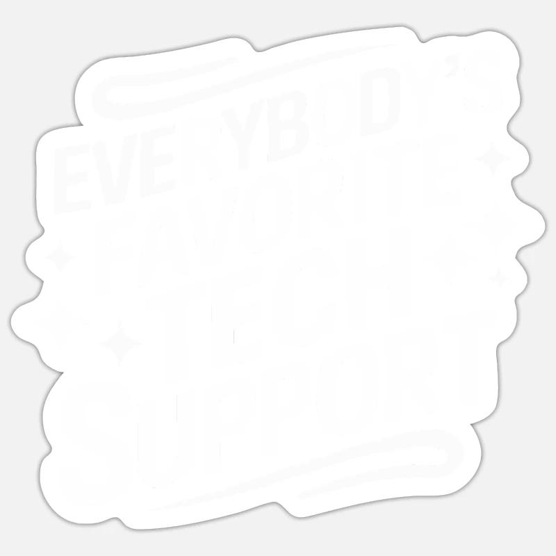 Technical Support Computer - Sticker size S (10 x 10 cm) - white matte