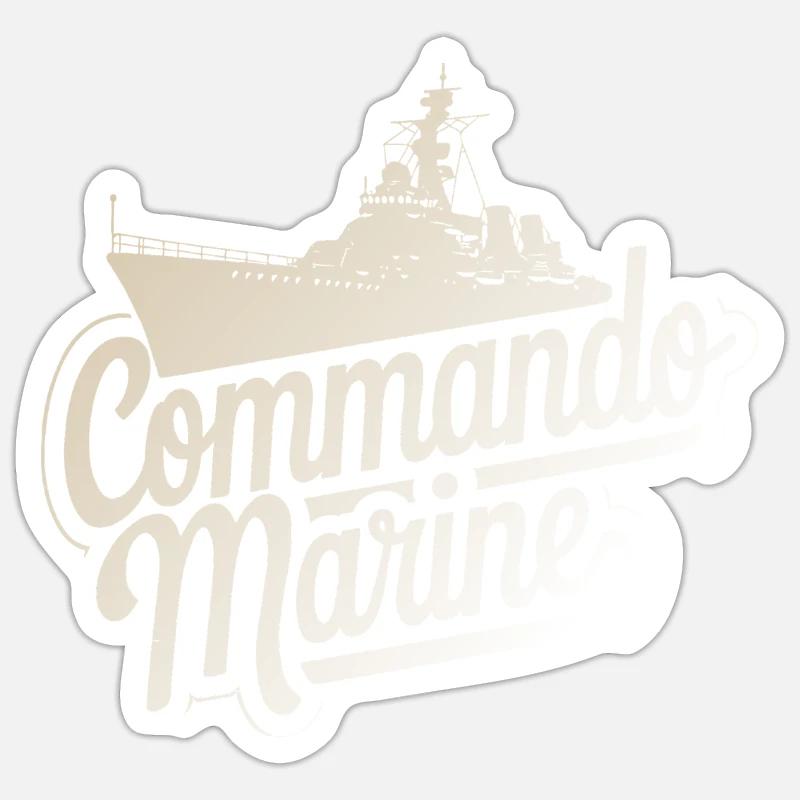 Commando Marine Sticker taille S (10 x 10 cm)