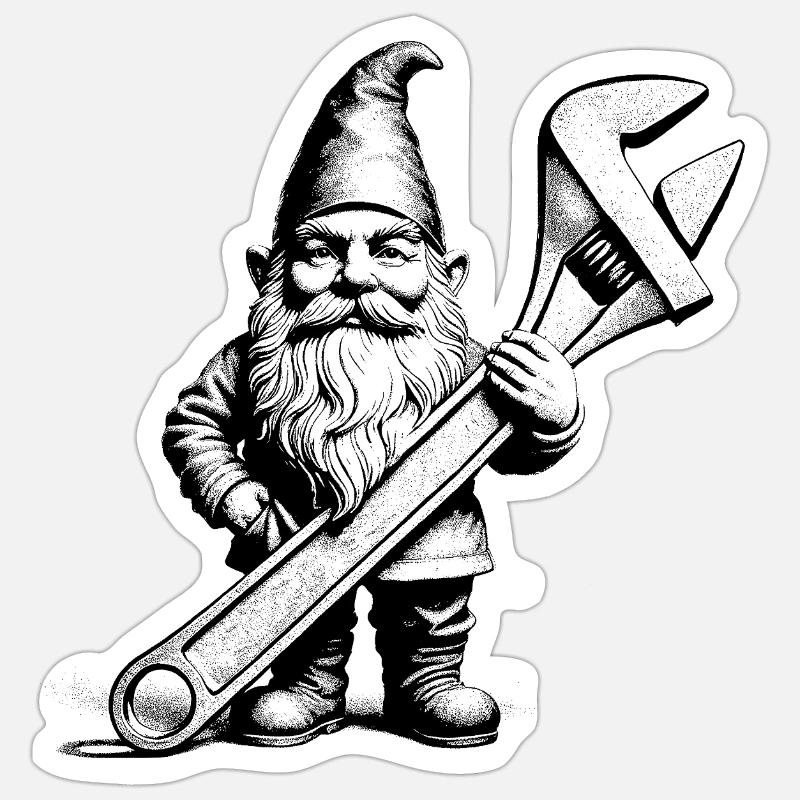 Dwarf Sticker size S (10 x 10 cm)