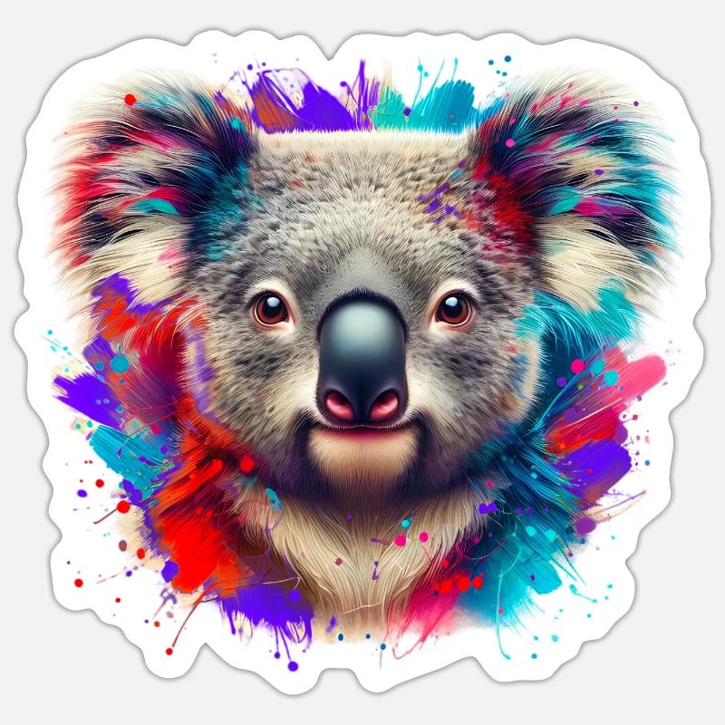 Koala - Sticker size S (10 x 10 cm) - white matte