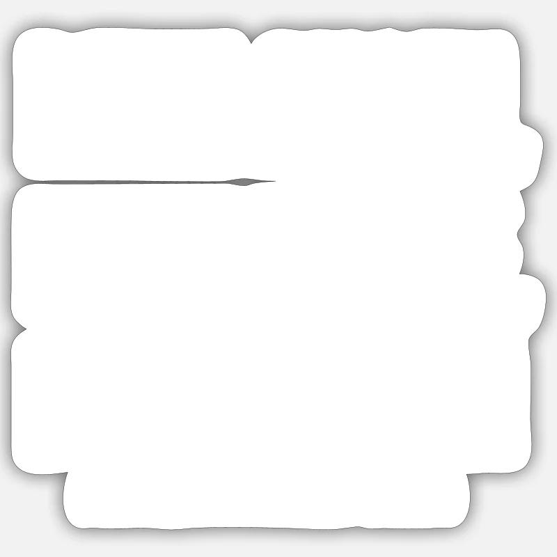 I could puke - Sticker size S (10 x 10 cm) - white matte
