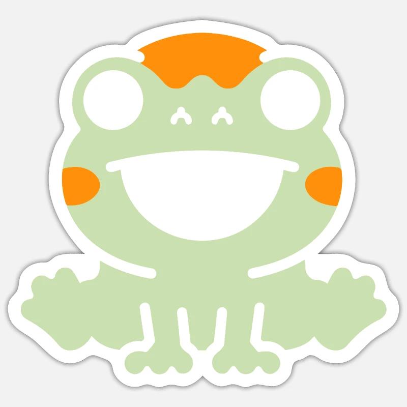 caméléon - Sticker taille S (10 x 10 cm) - blanc mat
