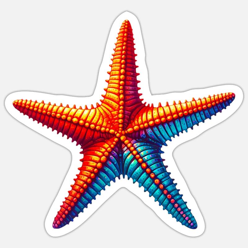 Étoile de mer Sticker taille S (10 x 10 cm)