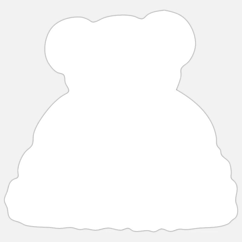 Knobs - Sticker size S (10 x 10 cm) - white matte