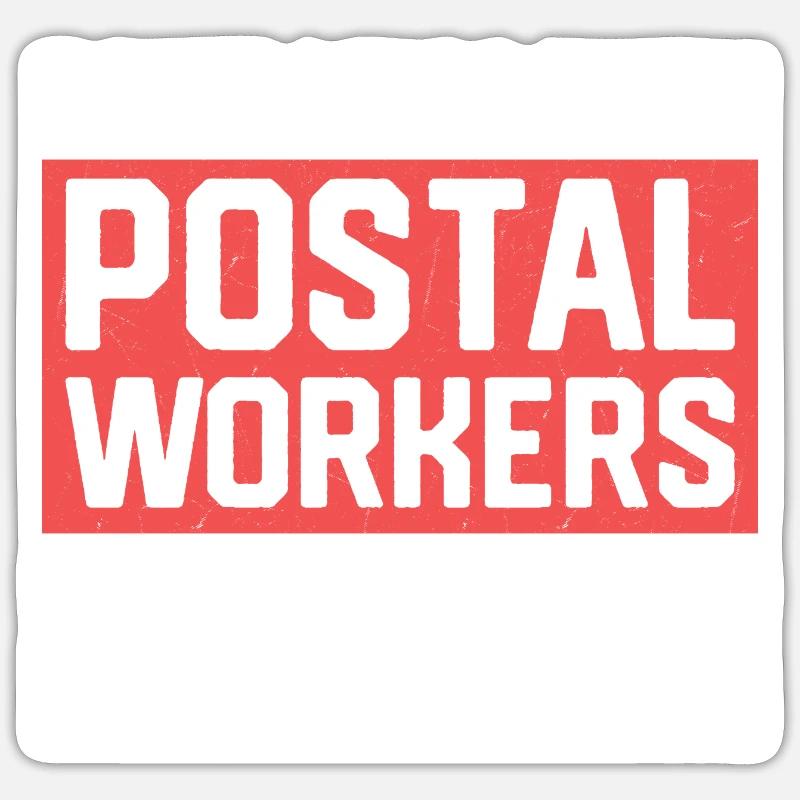 Don't Mess With Postal Workers Mail Mailman Sticker Größe S (10 x 10 cm)